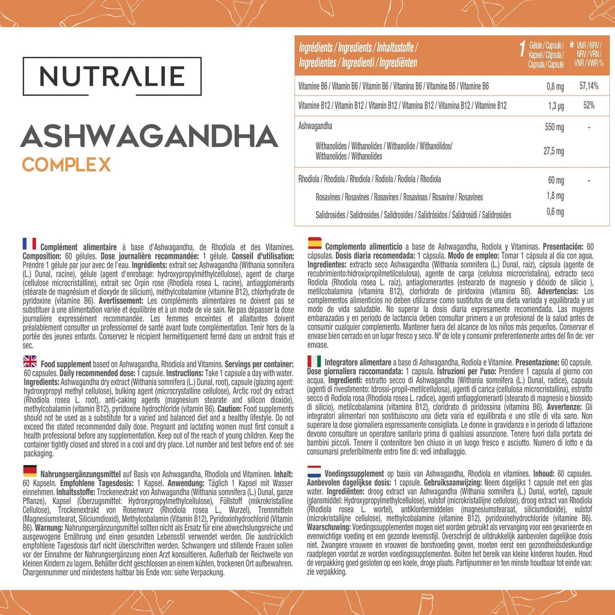 Ashwagandha complex de Nutralie: imagen 2