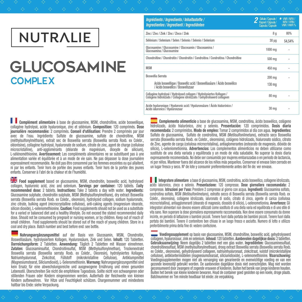 Glucosamina complex de Nutralie: imagen 2