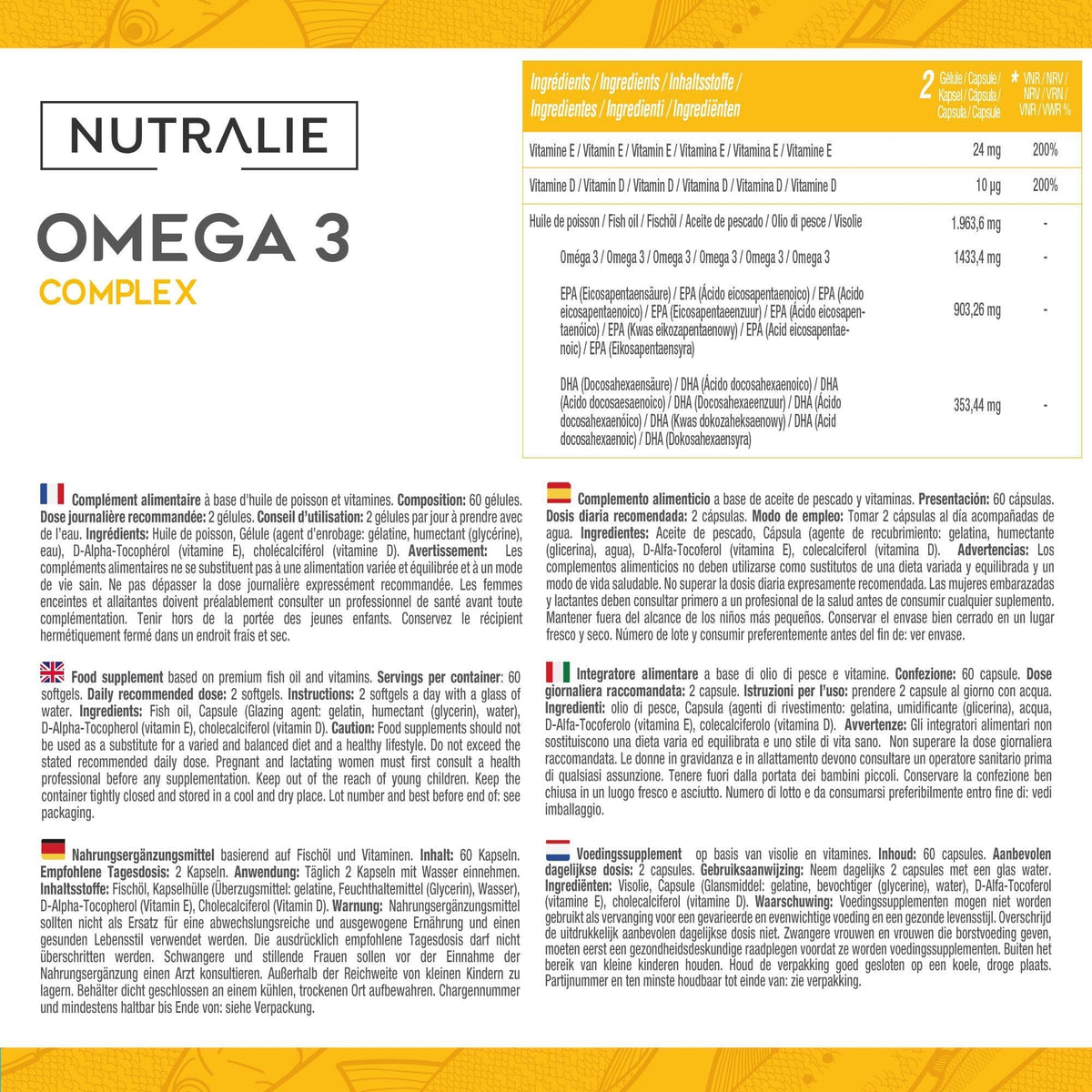 Omega 3 complex de Nutralie: imagen 4