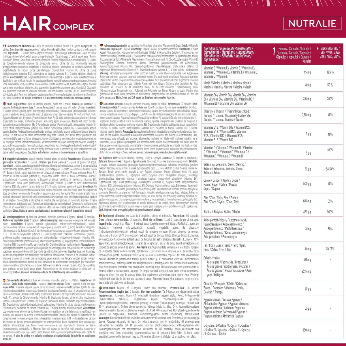 Hair complex de Nutralie: imagen 2