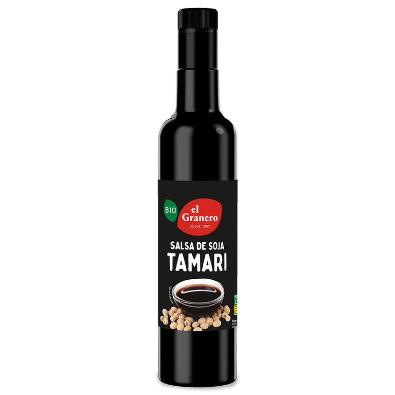 Tamari salsa de soja BIO, 500 ml de El Granero Integral: fotografía del envase