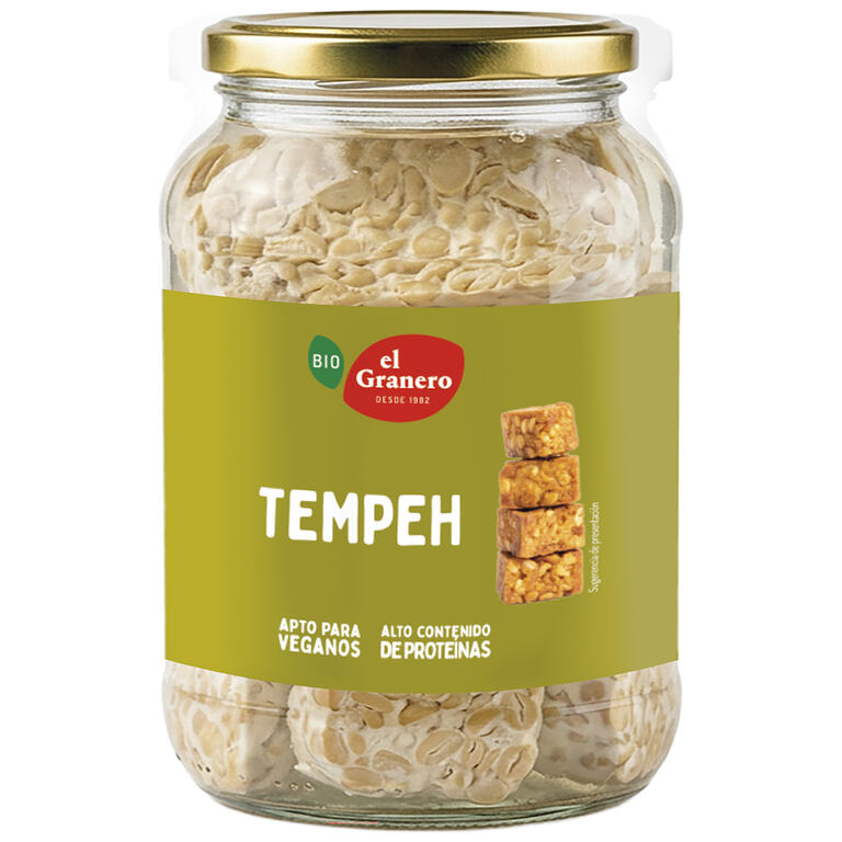 Tempeh en conserva BIO, 440 g de El Granero Integral: fotografía del envase