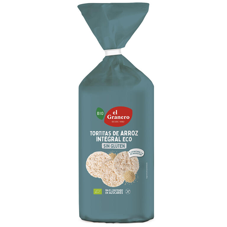 Tortitas de arroz integral Bio 115 g de El Granero Integral: fotografía del envase