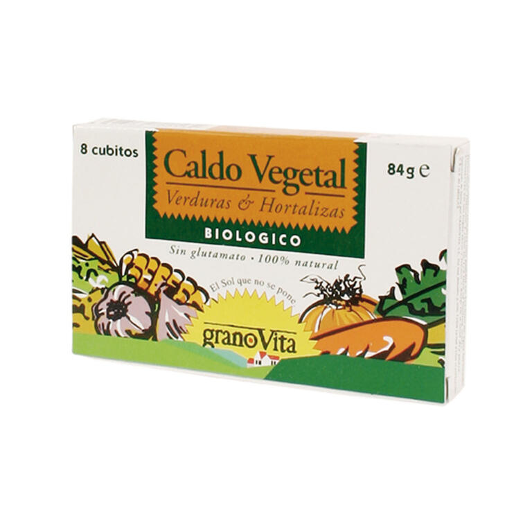 Caldo vegetal BIO, 84 g de Granovita: fotografía del envase
