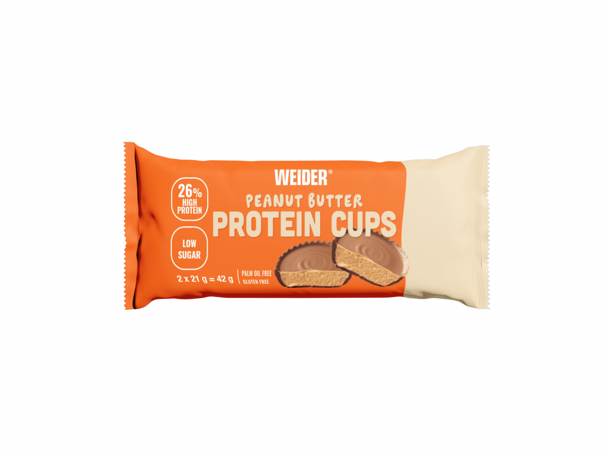 Weider Peanut Butter Protein Cups – snack alto en proteínas y bajo en azúcar