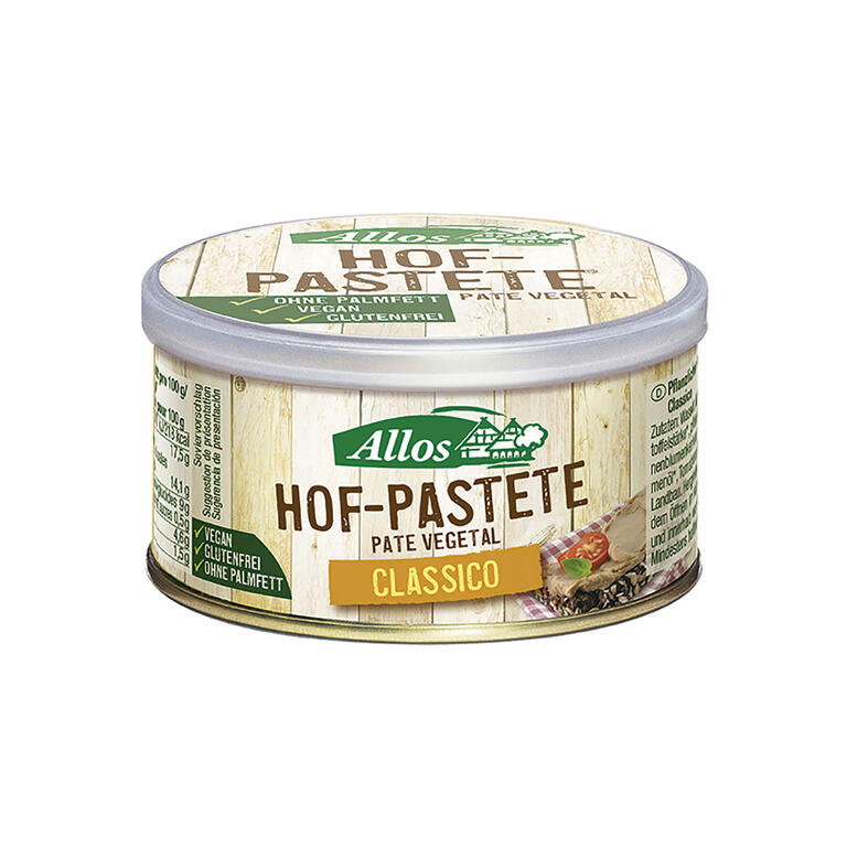 Pate vegetal clasico BIO, 125 g de Allos: fotografía del envase