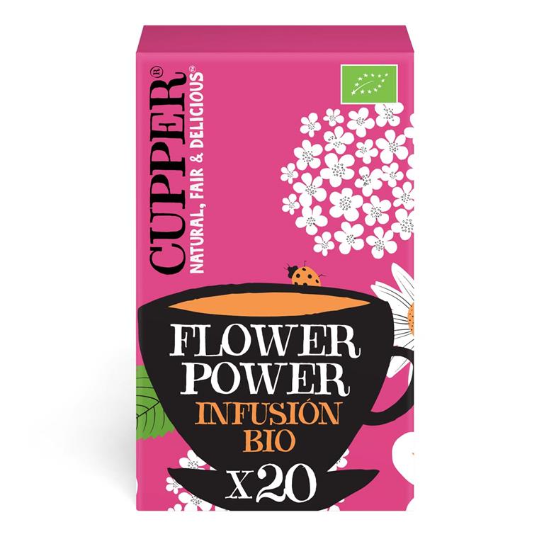 Infusión Flower Power de Cupper: fotografía del envase