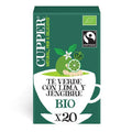 Té verde con lima y jengibre BIO, 20 bolsas de Cupper: fotografía del envase