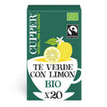 Té verde con limón BIO, 20 bolsas de Cupper: fotografía del envase