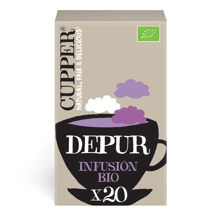 Infusion depur BIO, 20 bolsas de Cupper: fotografía del envase