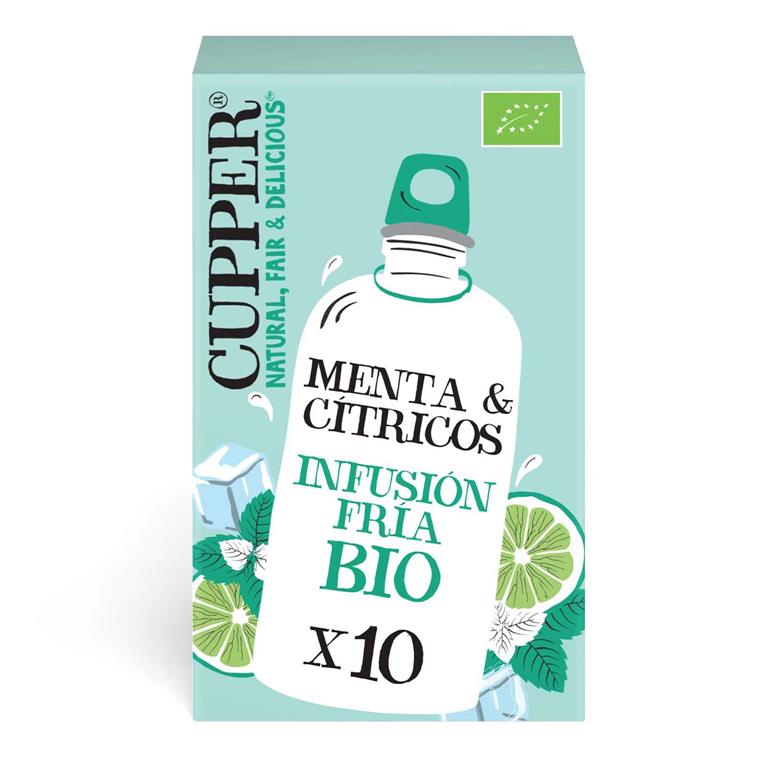 Infusión Fría de Menta y Cítricos de Cupper: fotografía del envase