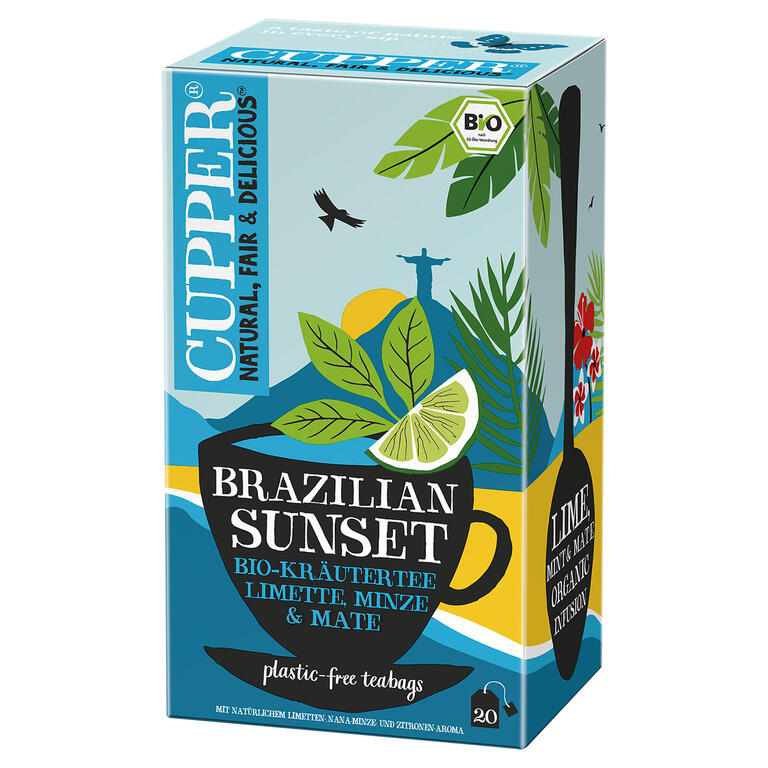 Infusion brazil BIO, 20 bolsas de Cupper: fotografía del envase