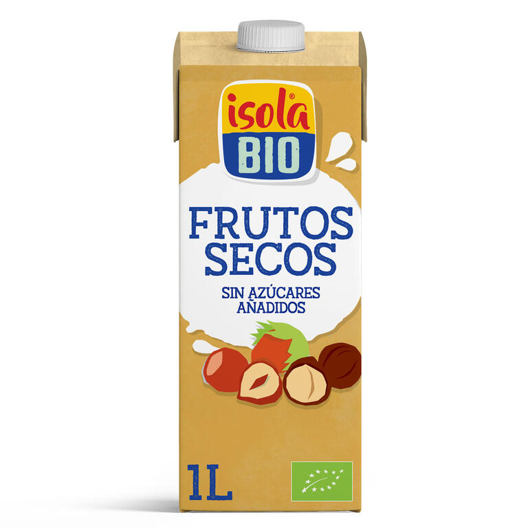 Bebida de frutos secos BIO, 1L de Isola Bio: fotografía del envase
