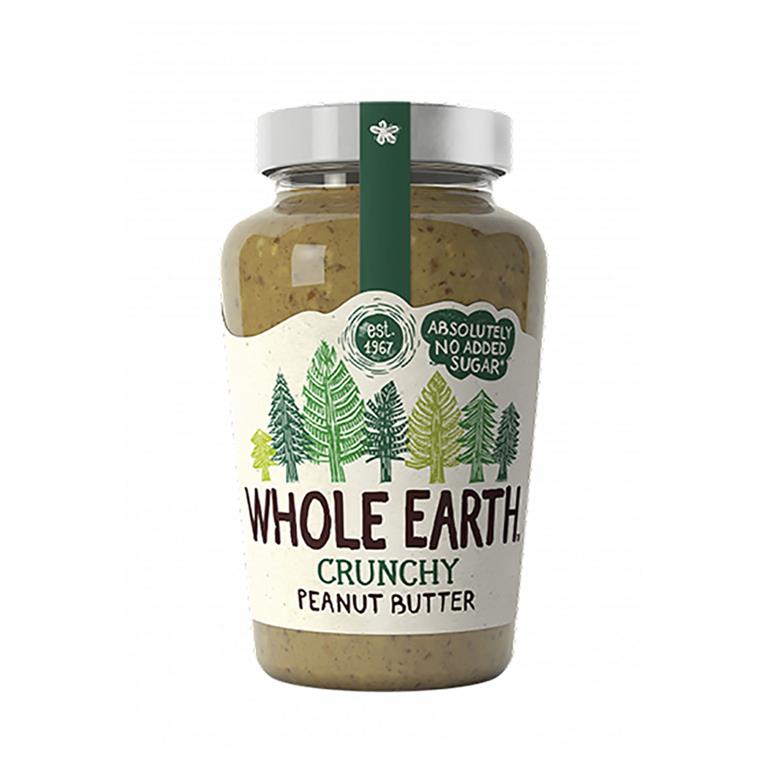 Crema de cacahuete original crujiente 454g de Whole Earth: fotografía del envase