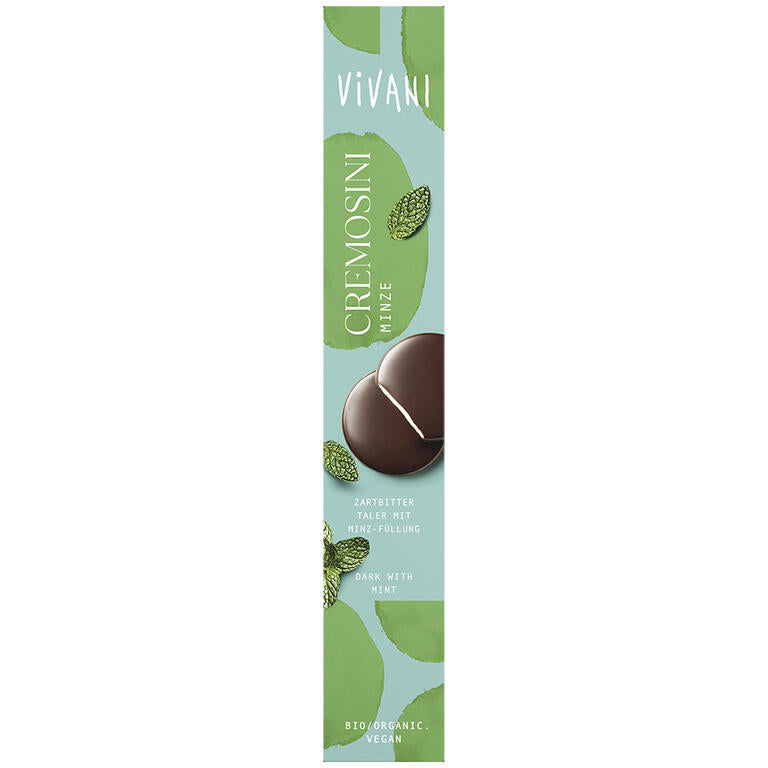 Cremosini menta BIO, 100 g de Vivani: fotografía del envase