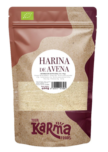 Harina de avena sin gluten 400g - KARMA