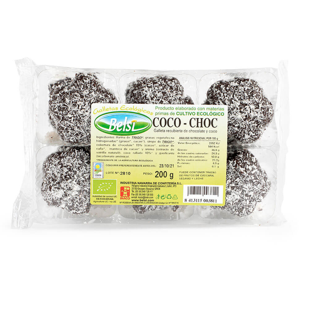Coco-Choc de Belsi: fotografía del envase