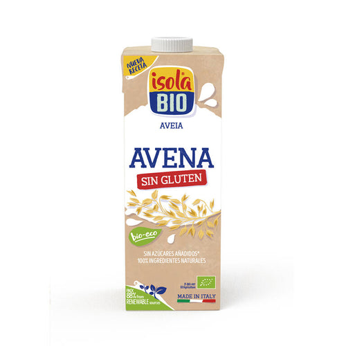 BEBIDA VEGETAL DE AVENA SIN GLUTEN BIO, 1L (Pack de 6L) - ISOLA