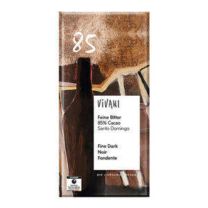 VIVANI - CHOCOLATE NEGRO 85% SANTO DOMINGO BIO, 100 g