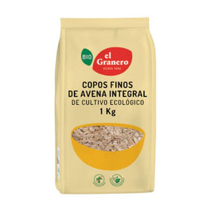 Copos finos de avena integral Bio - EL GRANERO INTEGRAL