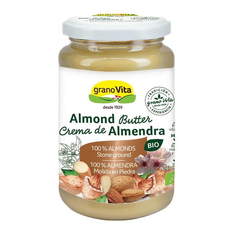 Crema de almendras BIO, 350 g de Granovita: fotografía del envase