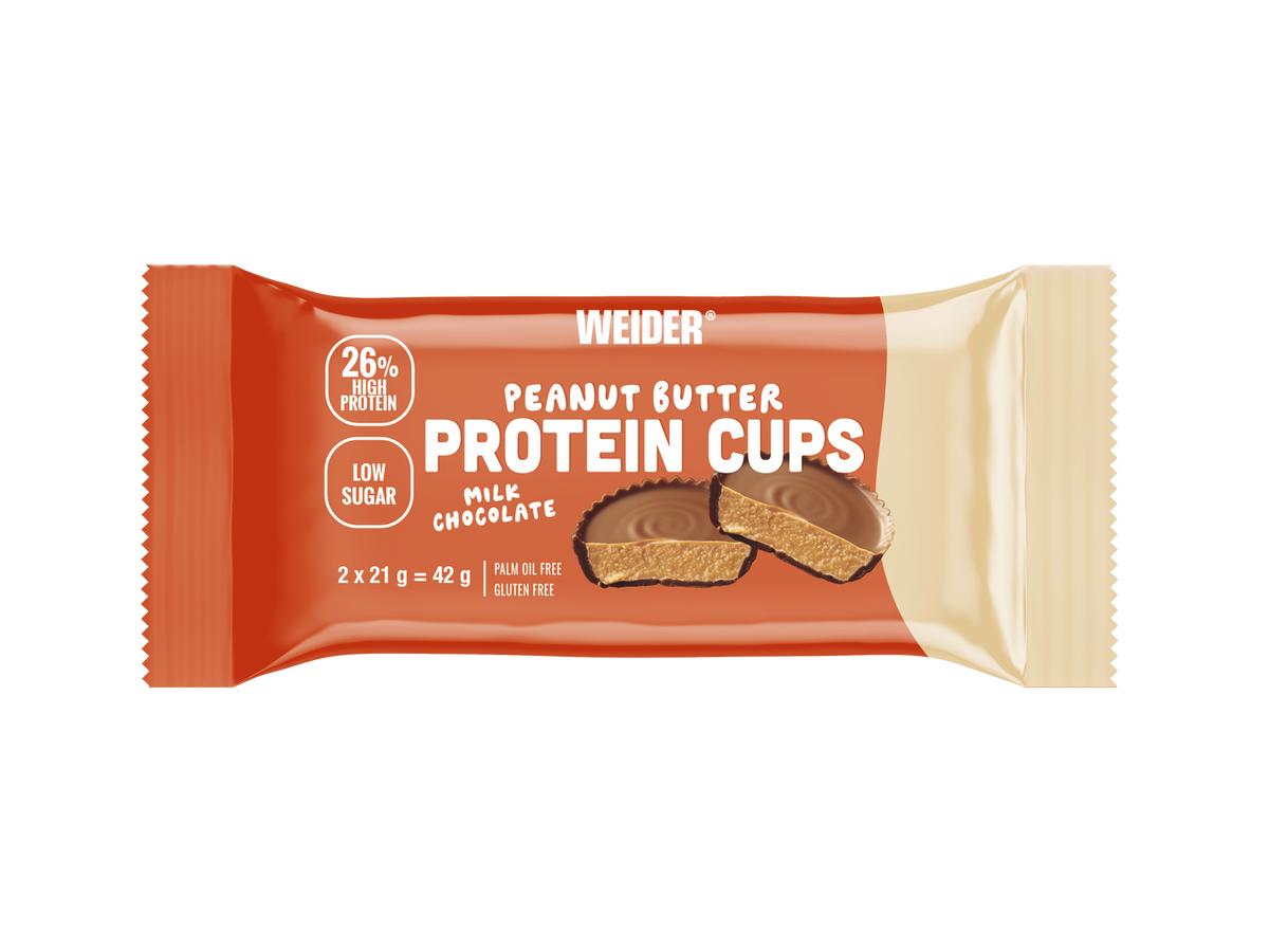 Protein Cups Peanut Butter de Weider: envase de 2 × 21 g