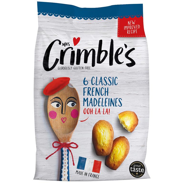 Magdalenas sin gluten, 180 g de Crimble's: fotografía del envase
