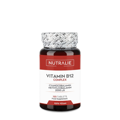 Vitamin B12 Complex – (120 comprimidos, 2000 µg) - Nutralie