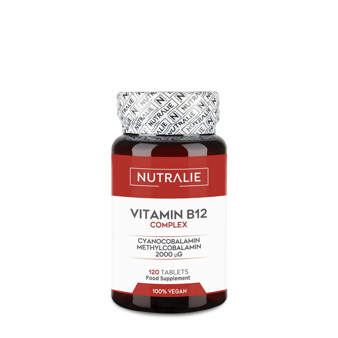 Vitamin B12 Complex – (120 comprimidos, 2000 µg) - Nutralie