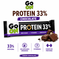 Go On Protein 33% chocolate, caja de 25 barritas: fotografía del envase