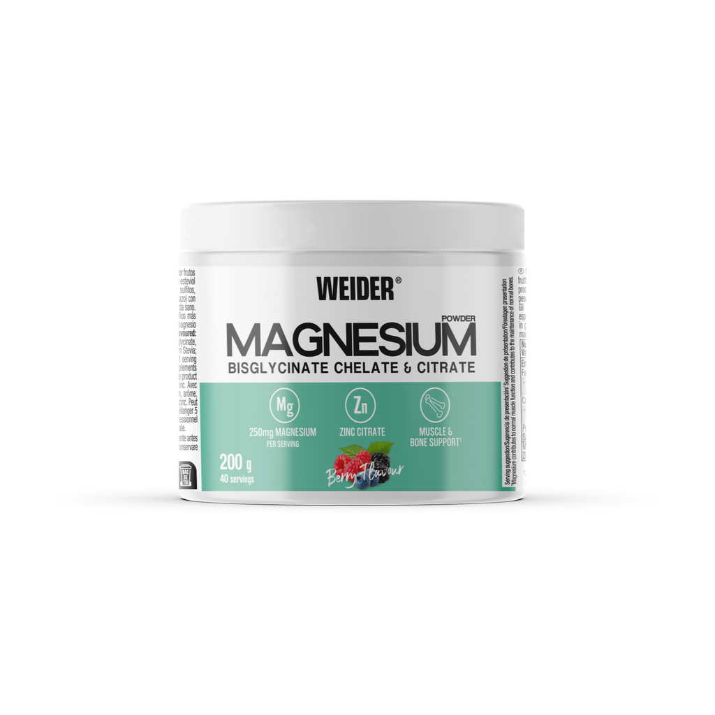 Magnesium Powder Frutos Rojos 200 g – Weider