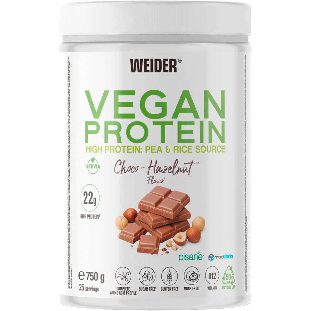 Weider Vegan Protein chocolate-avellana 750 g