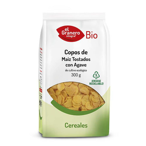 Copos de maíz tostado con agave Bio 300g - EL GRANERO INTEGRAL