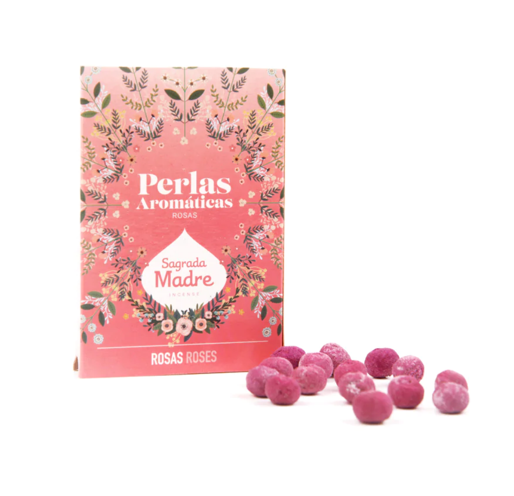 Perlas aromáticas de rosa: fotografía del envase