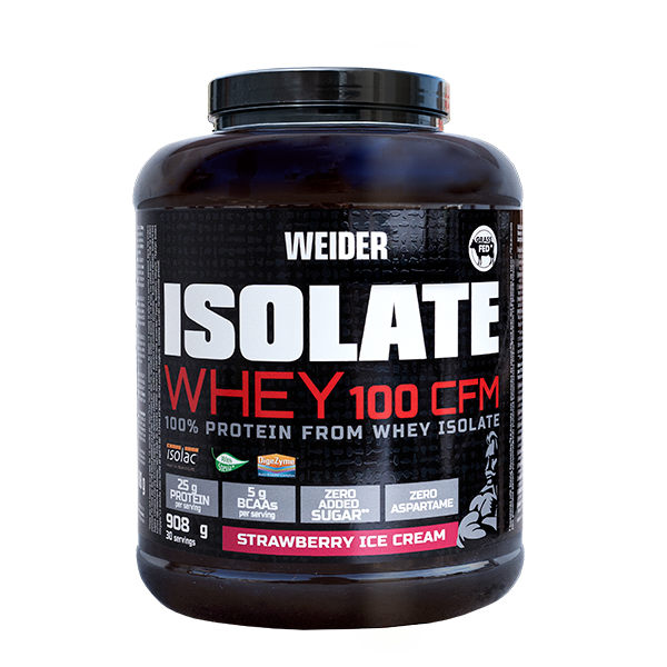 Weider Isolate Whey 100 CFM strawberry ice cream 908 g