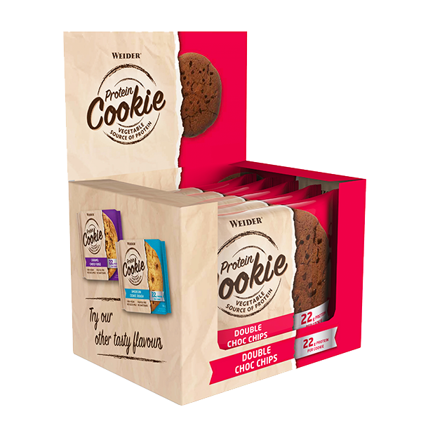 Caja de 12 Weider Protein Cookie