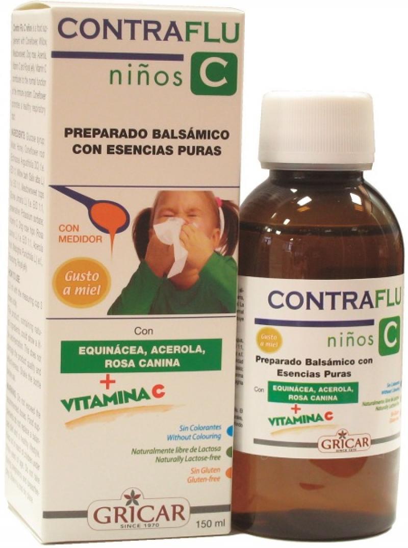 Contra Flu Baby Jarabe de Gricar: fotografía del envase