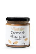 Crema de almendras crunchy de Oleander: fotografía del envase
