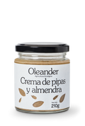 Crema de pipas y almendra caja de 6 unidades de Oleander: fotografía del envase